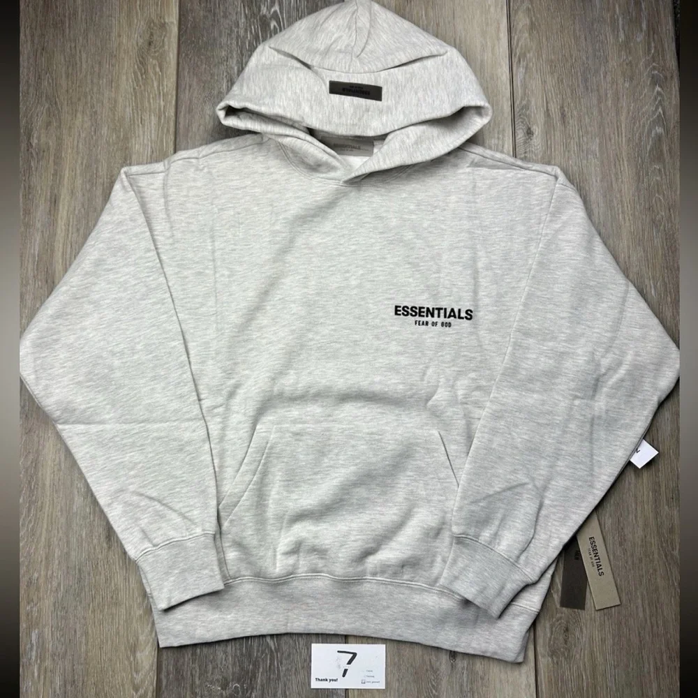 Essentials fear of god hoodie light oatmeal - Picture 1 of 6